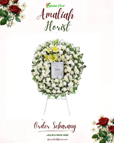 Krans Bunga Duka Cita di Cigondewah Rahayu